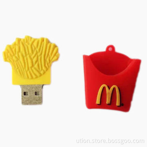 New PVC food USB Flash Drive with 40mA Static current and 15Mbps Reading Speed
